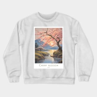 Vintage Retro Japan Cherry Blossom Crewneck Sweatshirt